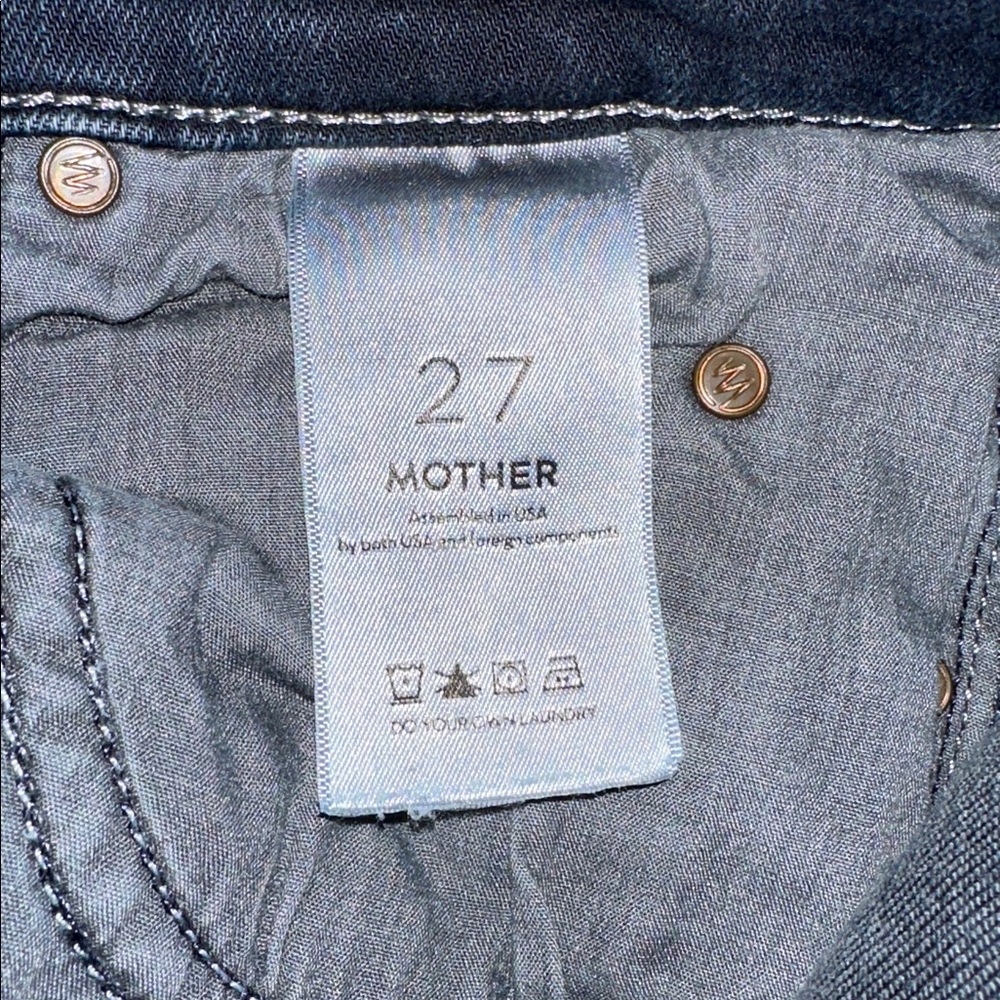 MOTHER Dark Indigo Straight Leg Jeans - Picture 5 of 6